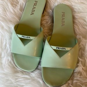 Prada Slide Sandal - Acqua - 38.5